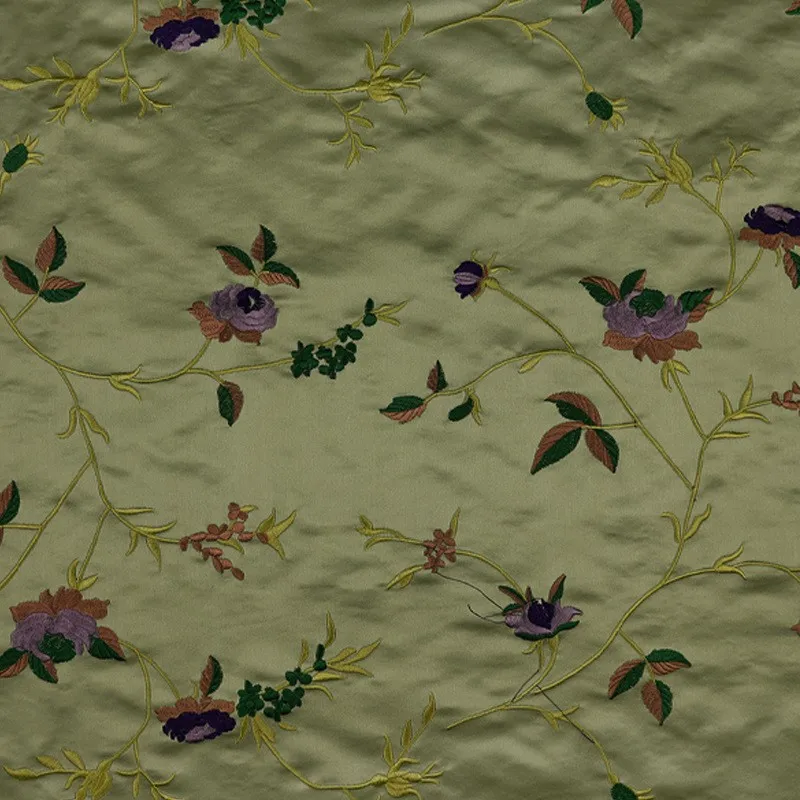 Embroidered brocade jacquard fabric silk traditional pattern Chinese clothing cheongsam