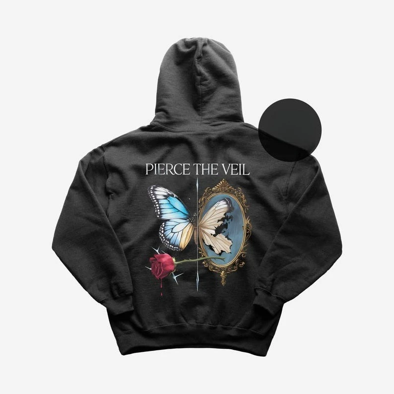 

Толстовка с капюшоном Pierce The Veil Металлическая музыка PTV с капюшоном Selfish Machines - Pierce The Veil Merch Унисекс Рокерская одежда с длинными рукавами