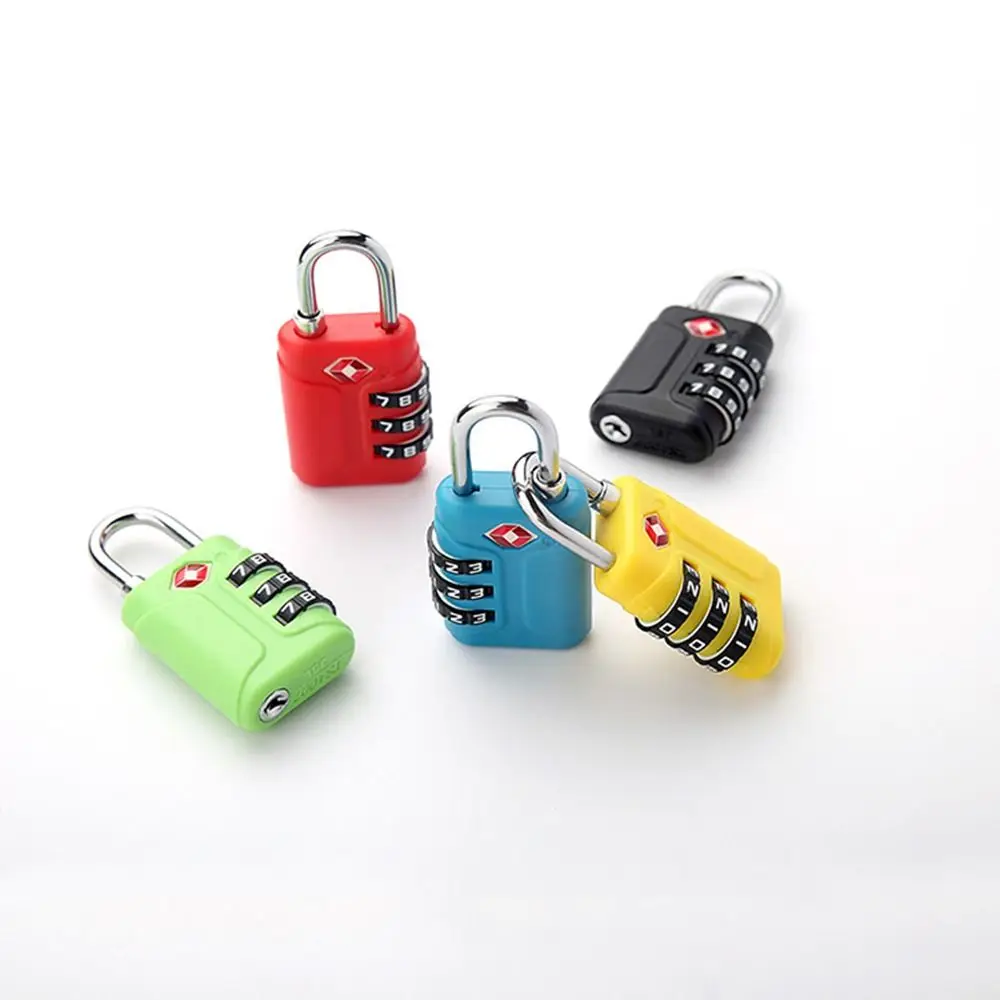 TSA Customs Code Lock Travel Suitcase Luggage Backpack 3 Digit Combination Lock Anti-Theft Cabinet Password Locker Security Tool
