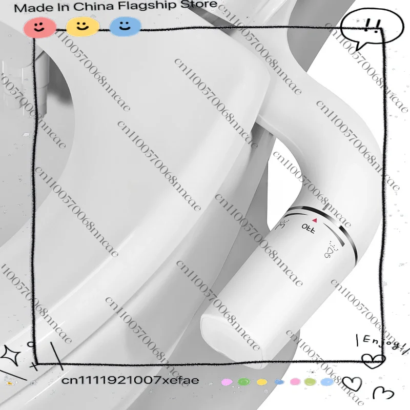 

Non-Electric Dual Nozzle Bidet Toilet Sprayer Left & Right Hand Use Bathroom Hygiene Shower