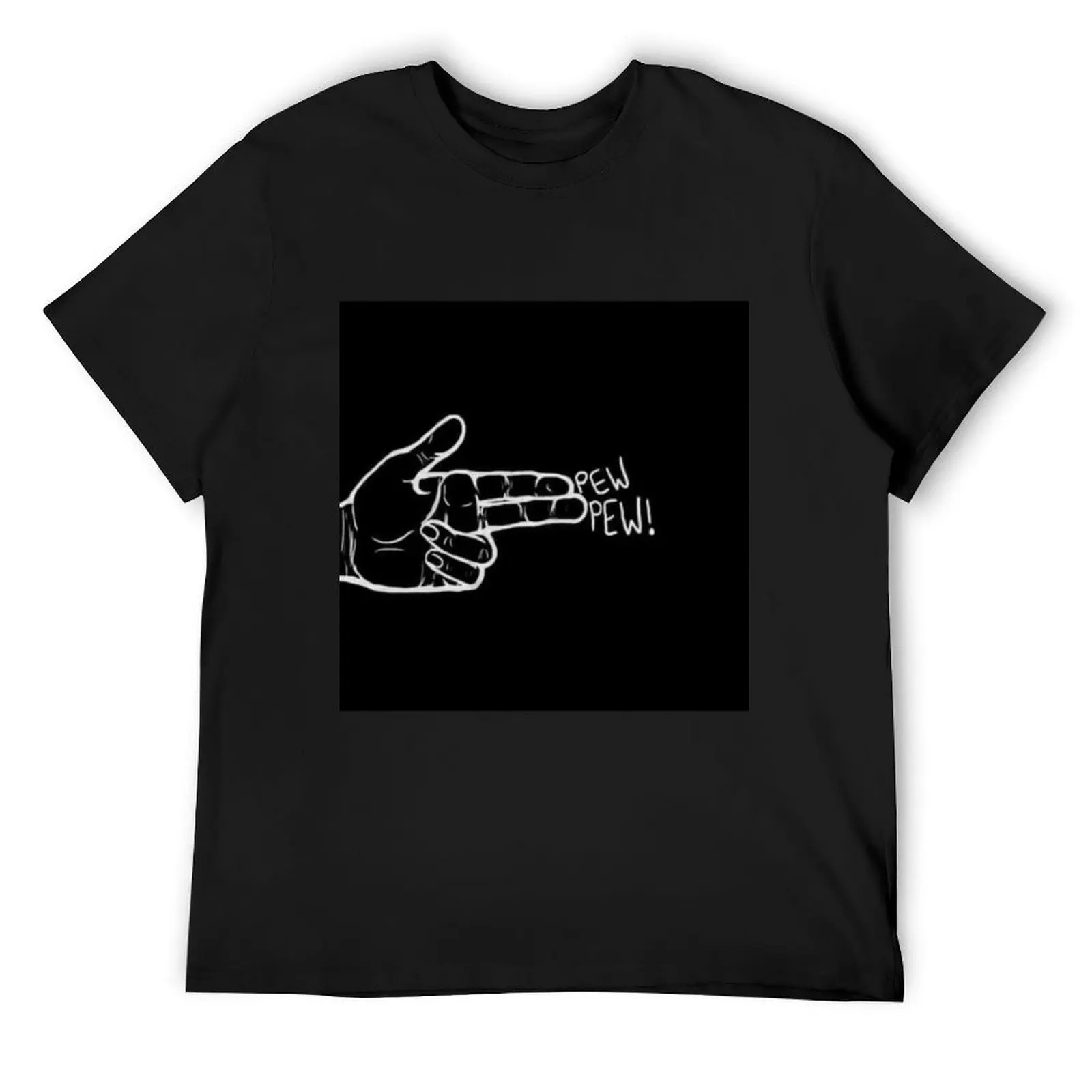 pew pew T-Shirt Blouse summer tops t shirt for men