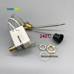 Universal Fryer Spare Parts Temperature Control ST-240C 250V 16A 240 Degree Thermostat With Brass Metal Nut