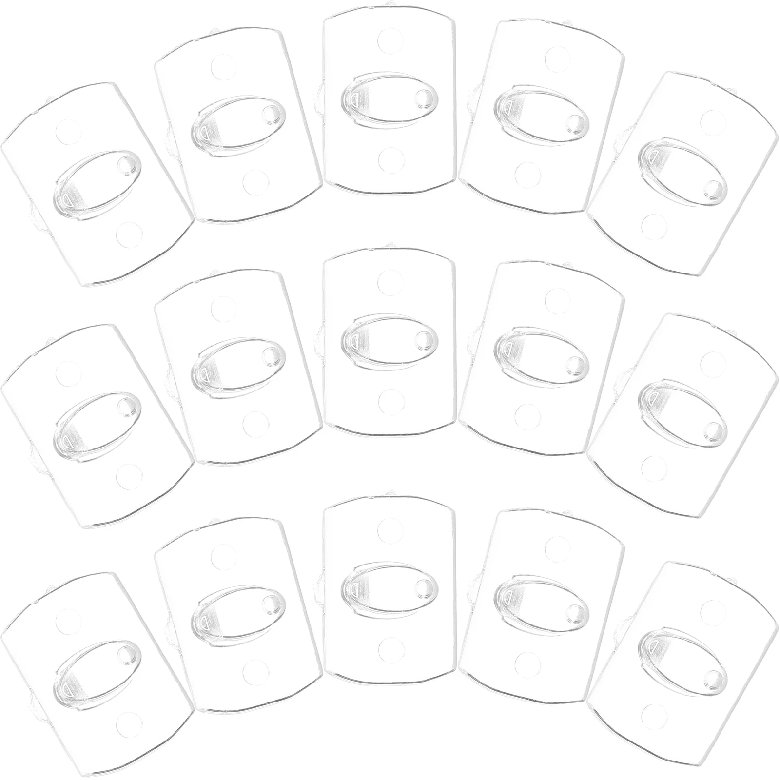 

20 Pcs Mini Sticky Hooks Transparent Clips for Hanging Christmas Lights Indoor Decorative Wall Hangers StringLights Household