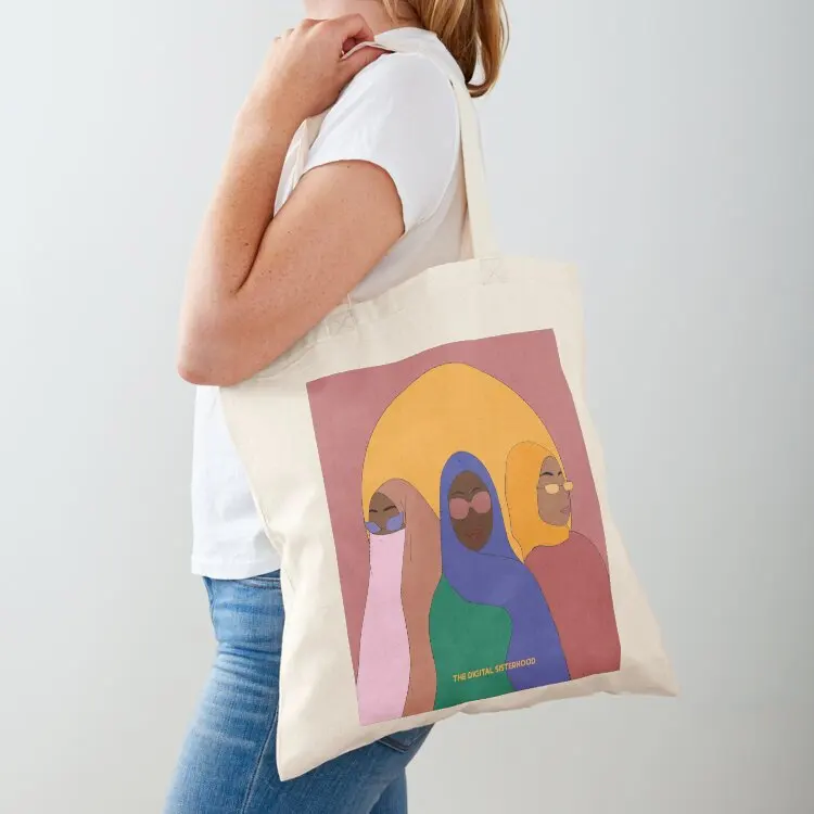 

The Digital Sisterhood Logo Tote Bag shopper bags foldable reusable bag tote bag canvas Women's bags