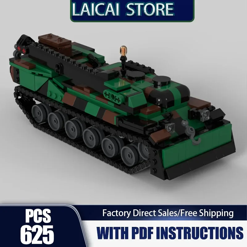 Armored Car Model Moc Building Bricks Army recovery tank Model Technology Modular Blocks Gifts Christmas Toys DIY Sets Assembly