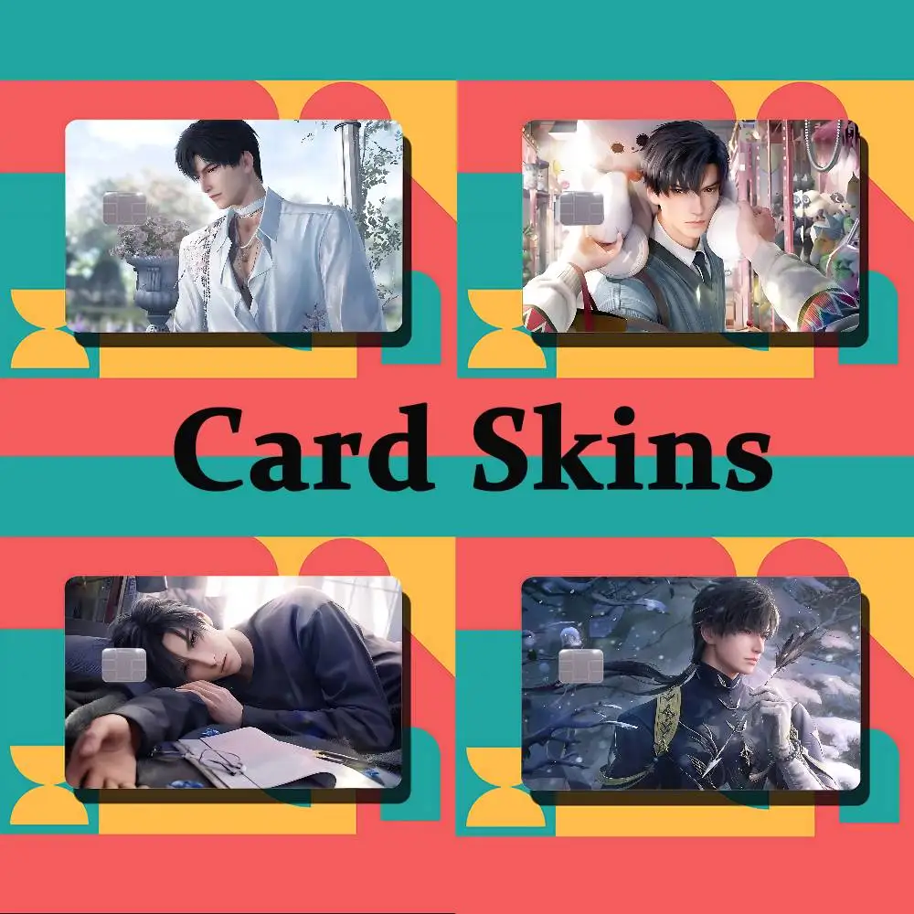 

L-Love And Deep Space Zayne Card Stickers Cartoon Decorative Small Waterproof Chip 4PCS Card Sticker New Anti-Scratch