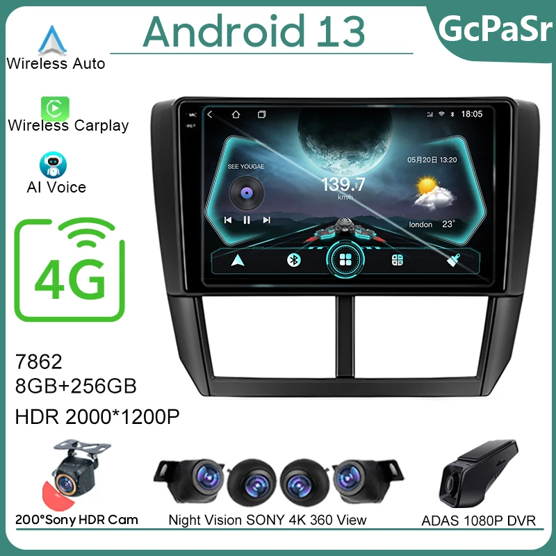 

Car Android For Subaru Forester 3 SH 2007 - 2013 Auto Radio Stereo Head Unit Multimedia Player GPS Navigation NO 2din DVD 7862