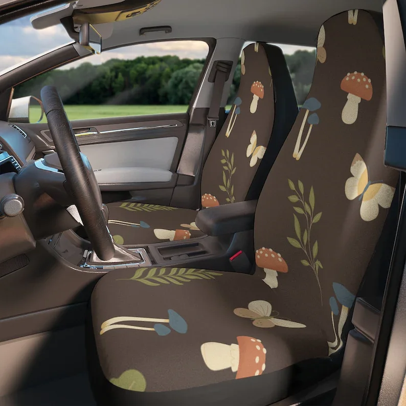 

Mushroom, Cottage Core, Butterfly Car Seat Covers | Custom