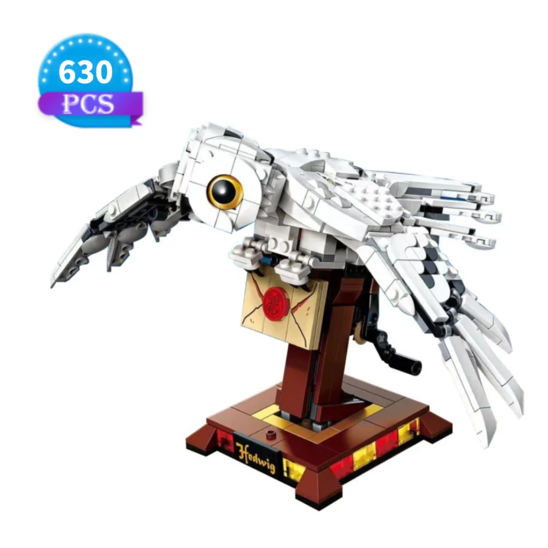 

2025 Magic Movie Hedwiged Owl Phoenix Fawkesed Divine Beast Building Blocks Animal Model Assembled Toy Kid Boy Girl Gift