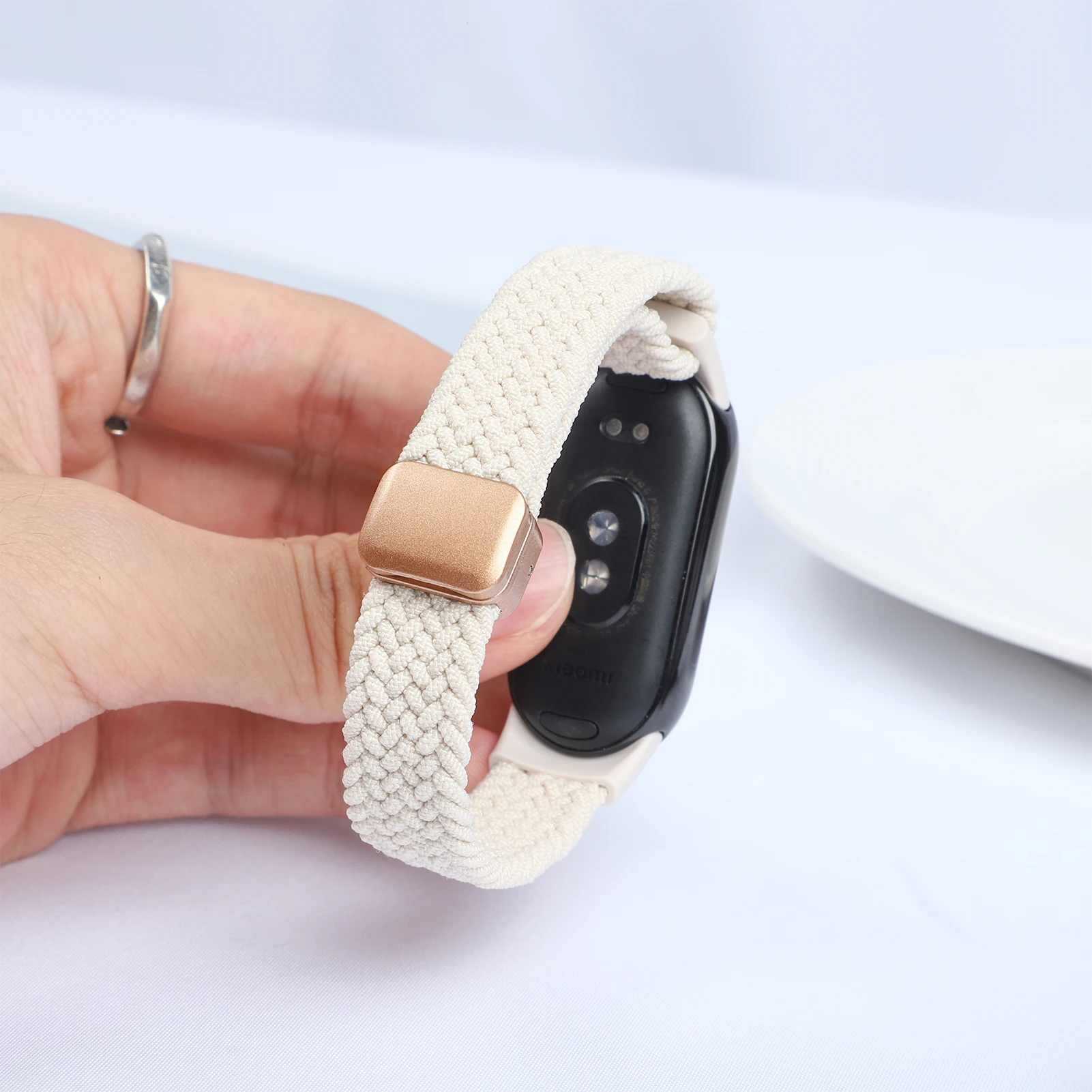 Magnetisches Geflechtarmband für Xiaomi Mi Band 10 Zubehör Atmungsaktives Nylon-Armband Pulseira Correas Xiaomi Mi Band 9 8 2026 – Detail 6