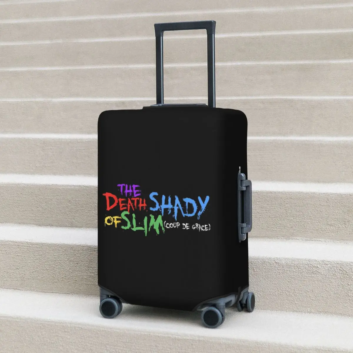 

The Death Of Slim Shady Eminem Suitcase Cover Protection Elastic Travel Luggage Protector Covers for 18-32 Inch