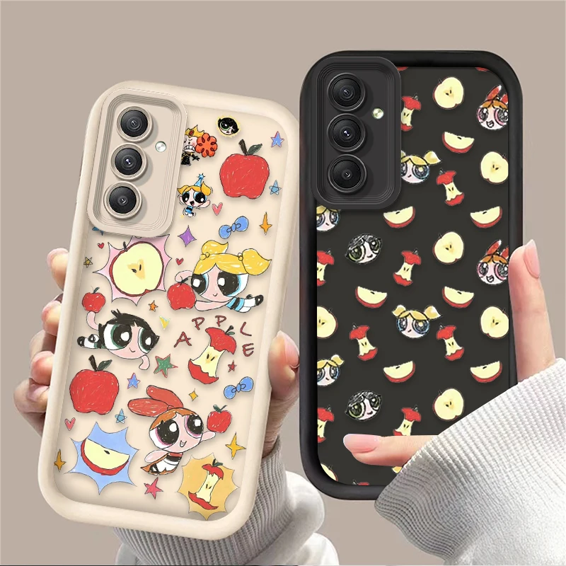 Чехол Graffiti P-Powerpuff Girls для Samsung Galaxy S24 S25 S23 Ultra S22 S21 Plus FE A36 A56 A26 A16 A06 A15 A25 A35 A55 5G Etui