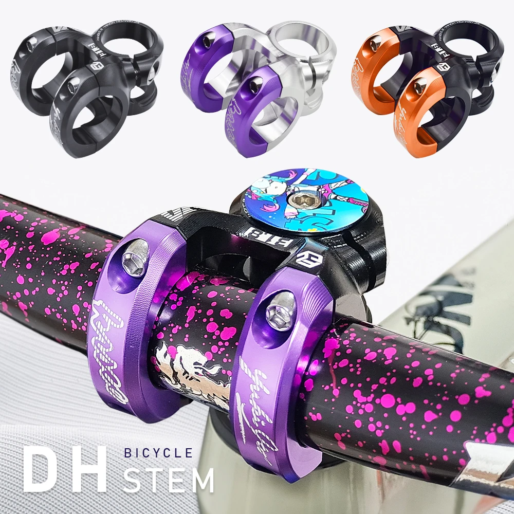 

KRSEC MTB Mountain Bike Stem Aluminum Alloy Light High Strength Short 31.8×28.6mm Bicycle CNC VR Stem DH/AM/XC Bicycle Parts