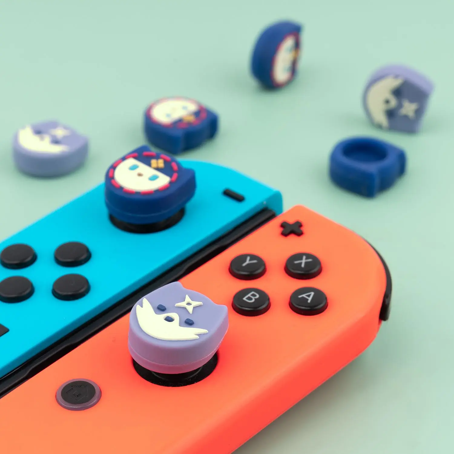 ร้อนเกมซิลิโคน Thumbstick นุ่มจอยสติ๊กสำหรับ Nintendo สวิทช์ Oled NS Lite Joy-Con Controller Thumb Stick grip Cap