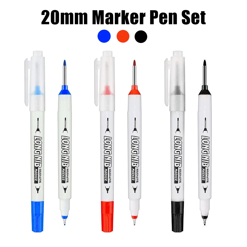 1/2/3 шт., набор фломастеров с длинной головкой и глубоким отверстием