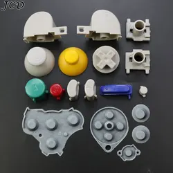 JCD For GameCube NGC Gamepad Original Full Set Button D Pads Power ON OFF  A B X Y L R Key Silicone Rubber Conductive Button Pad