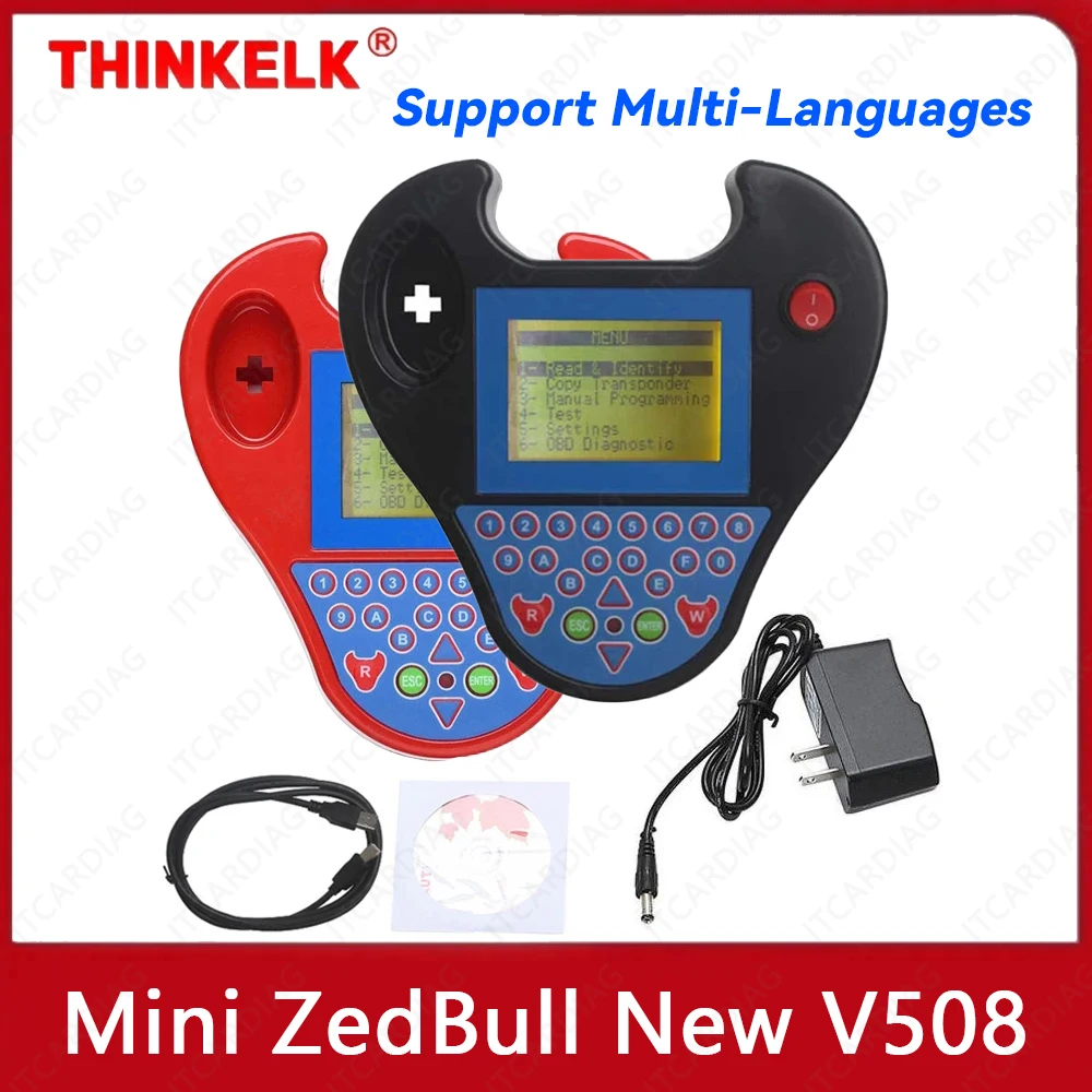 

Smart Mini Zedbull Zed Bull Full Key Programmer Transponder Cloning V508 No Tokens Unlimited Tokens OBD2 Multi-Languages