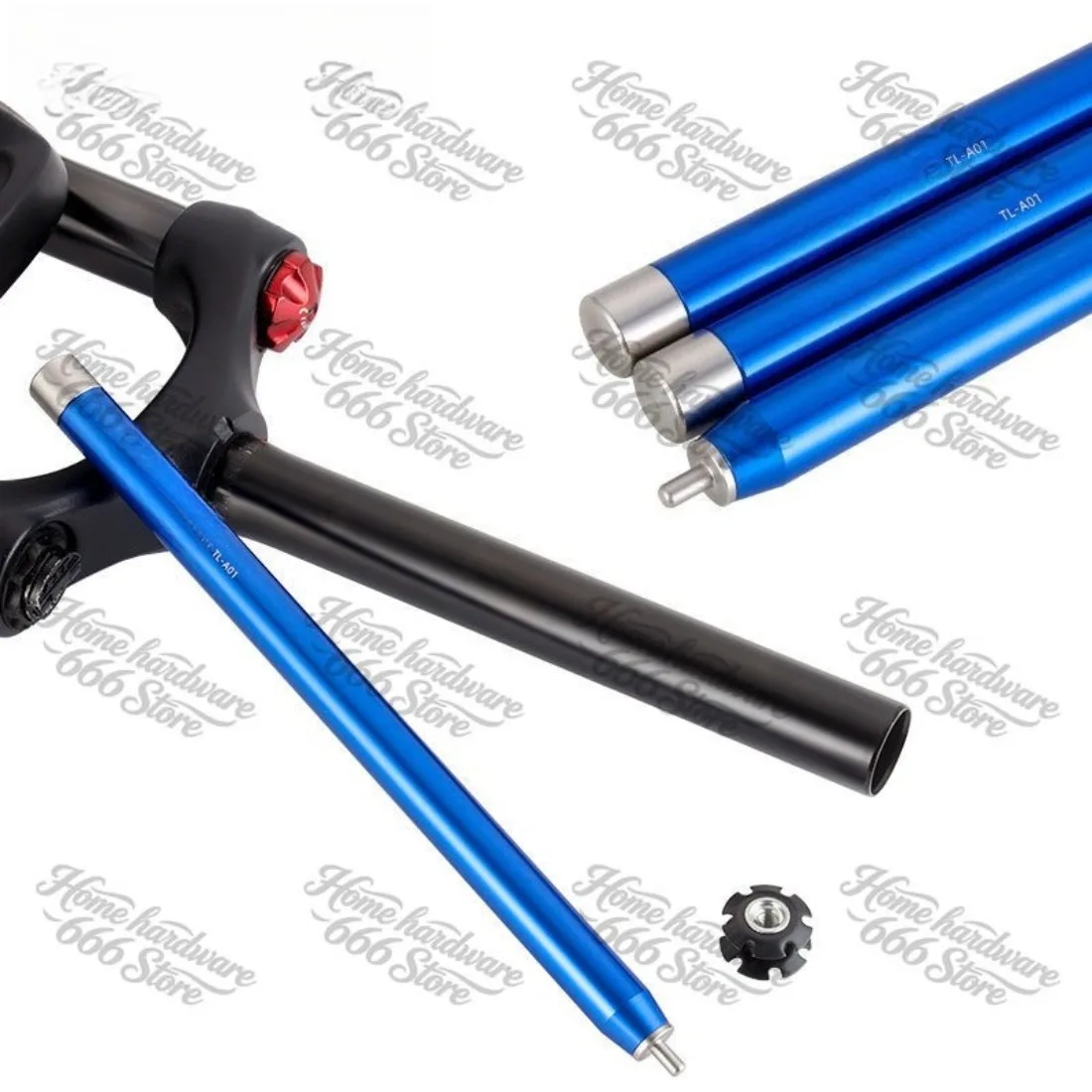 Bicycle Fork Flower Core Removal Tool For MTB Road Bicycle Bowl Set Suspension Center Fork Sunflower Punch Out Tool