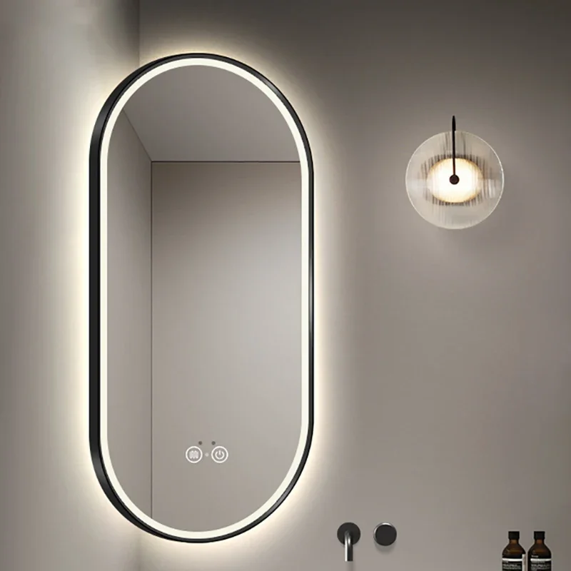 

Full Body Bathroom Mirror Vanity Large Big Fogless Bath Mirrors Makeup Magnifying Espelhos De Banho Home Improvement FY22XP