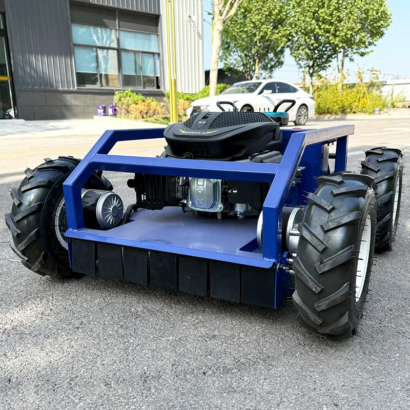 Customized Zero Turn Grass Cutting Machine Remote Control Crawler Gas Lawn Mower Robot Small Robotic Garden Machine