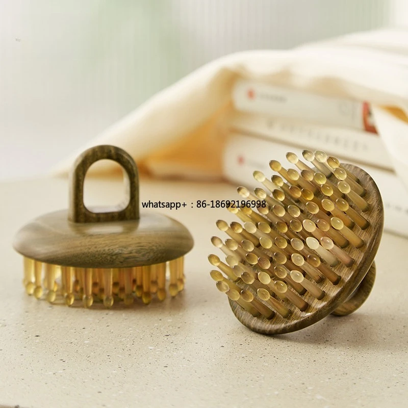 Chuxin Scalp Massage Comb Natural Croissant Comb Meridian Comb Hair Treatment Scraping Dredging Artifact Multi-functional Ring