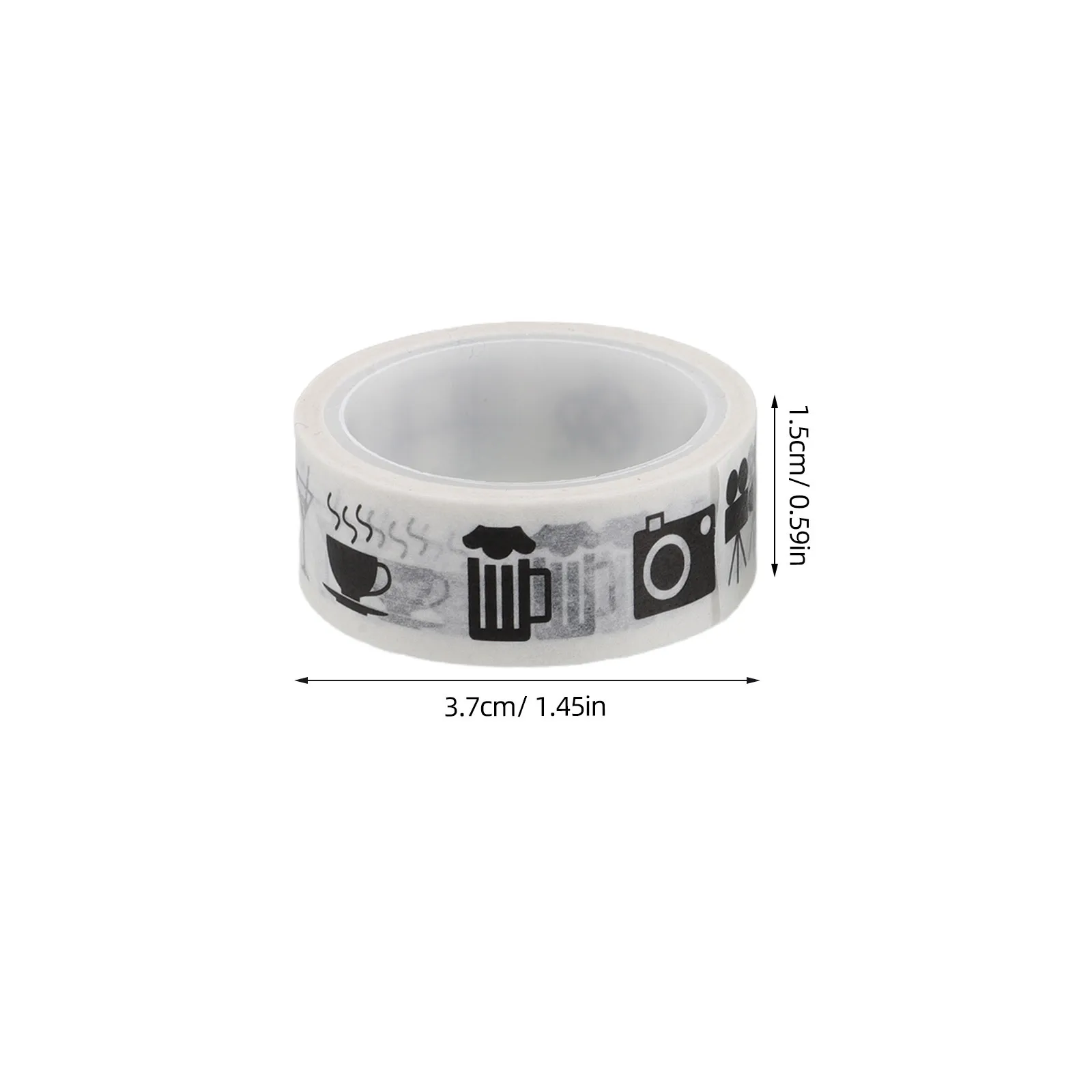 10 لفات من شريط اشي العتيق المزخرف لدفاتر القصاصات وألبومات الصور DIY لوازم الحرف اليدوية