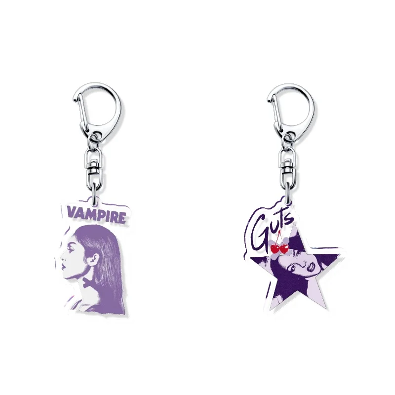 Oliviaa Deja Vu Icon Popular Singer Pop Or3 Llavero de acrílico, Colgante para bolso, Colección para fans del álbum Sour Guts, Kingrings