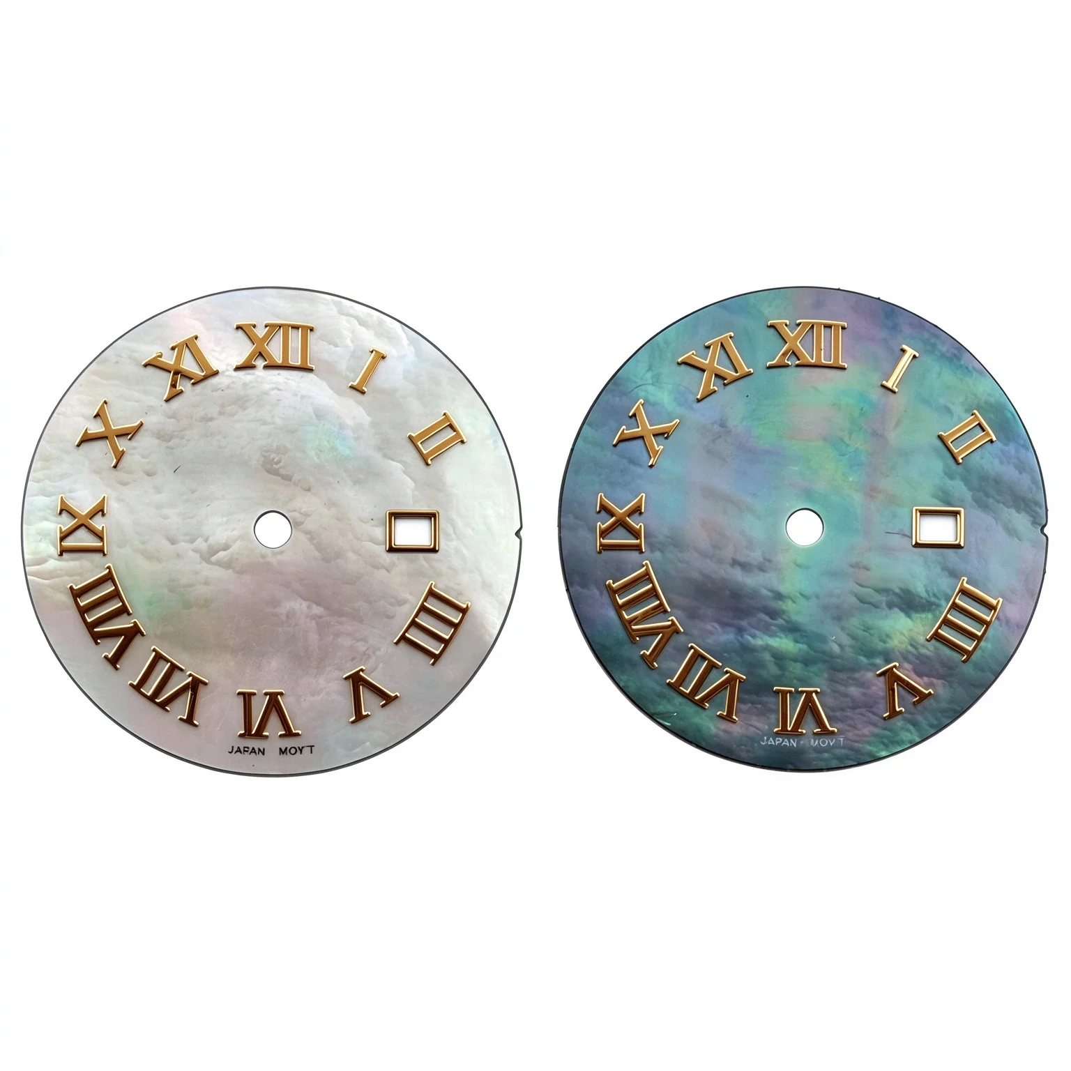 24.5mm Watch Dial Mother Of Pearl Surface Roman Numeral Indices Fit NH05 Automatic Movement Watch Mod Parts