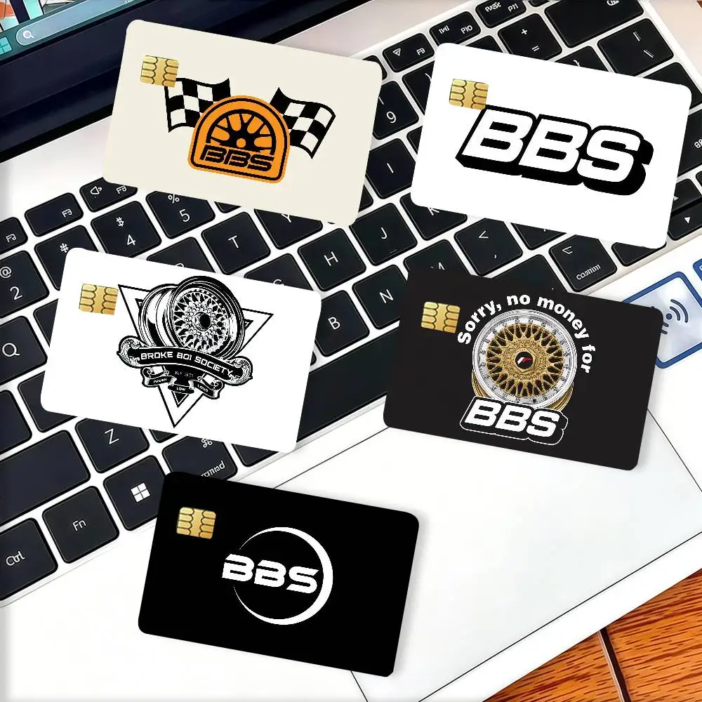 Fashion print B-BBS Credit Card Decorative Card Stickers Suitable For Bank Cards Metro Transit Anti-scratch Gift 4PCS
