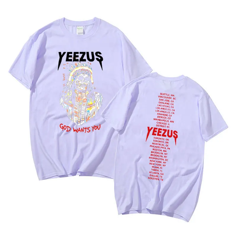 Rapper Kanye West Yeezus God Wath\'s You Music Album Graphics T Shirts Men Women Hip Hop Vintage T-shirt Men\'s Oversized Tshirt