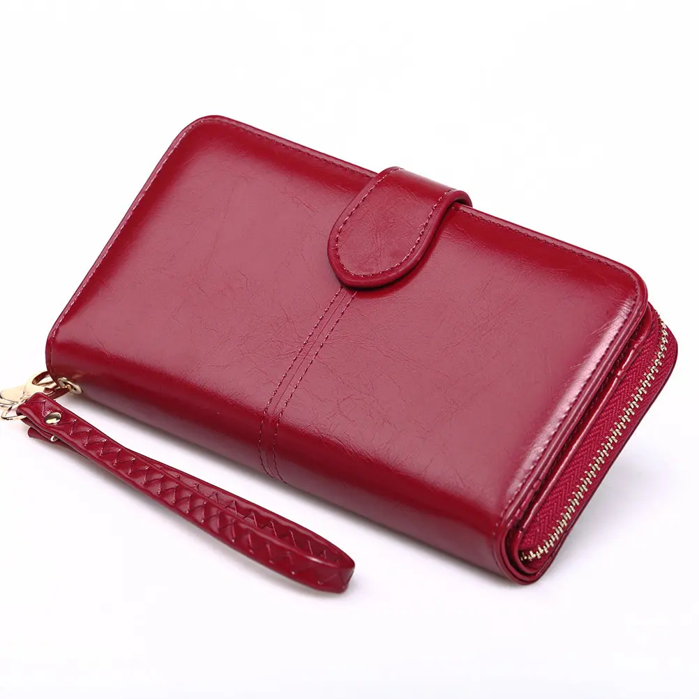 

Stylish PU Wallet for Women Large Capacity Credit Card Holder Zipper Buckle Design for Everyday Carry