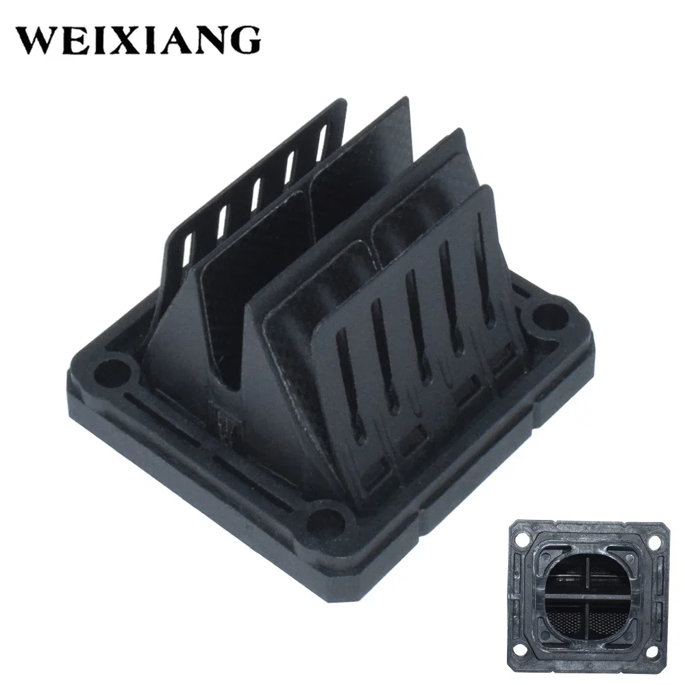 Sistema de válvula de lengüeta para YAMAHA YFZ350 YZ125 RXZ135, Kit de reparación de motocicletas YZ125X 2005-2020, válvula de bloque de lengüeta de entrada de fibra de carbono