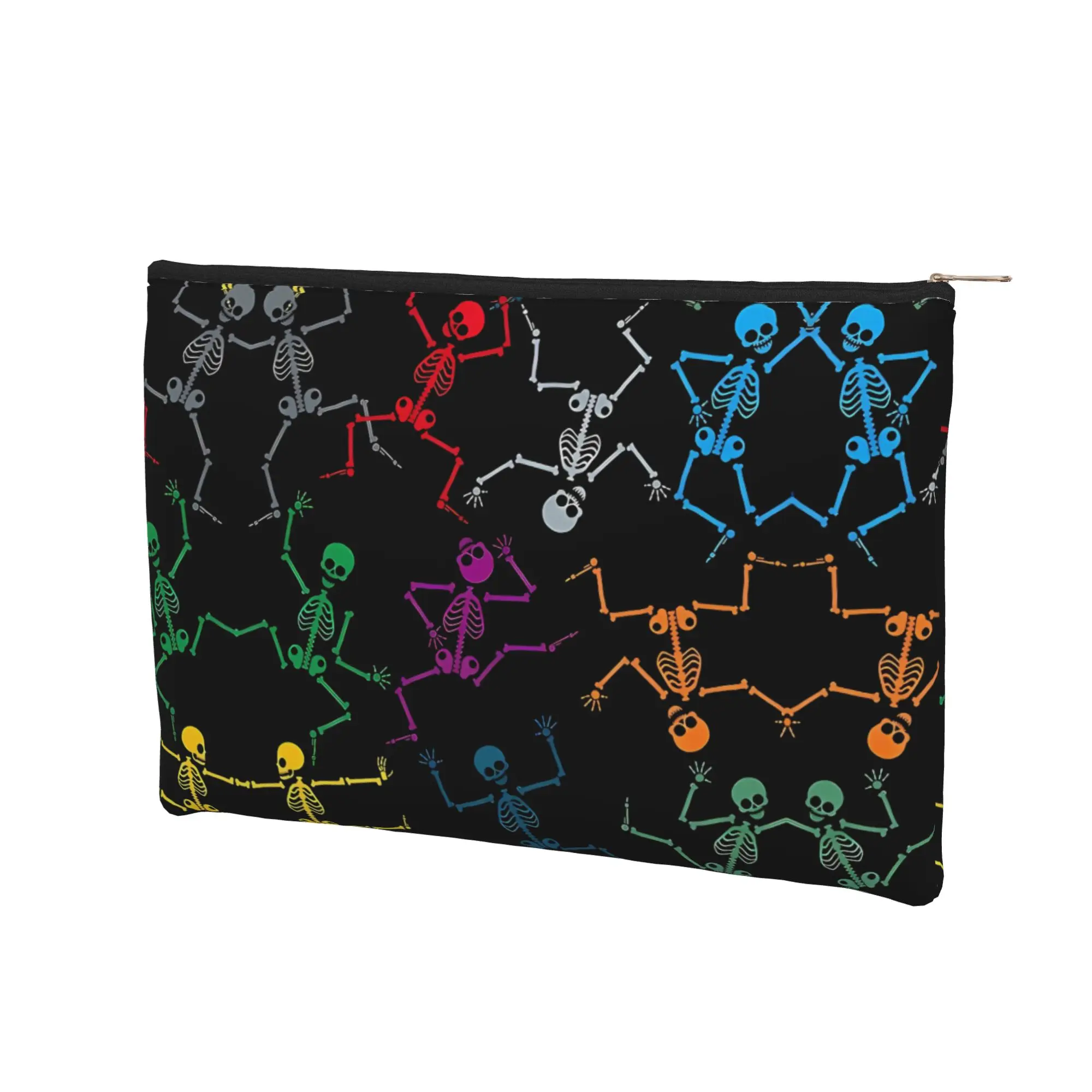 Lightweight Gymnastics Skeleton Makeup Bag Toiletry Bag with Zipper Cosmetic Pouch