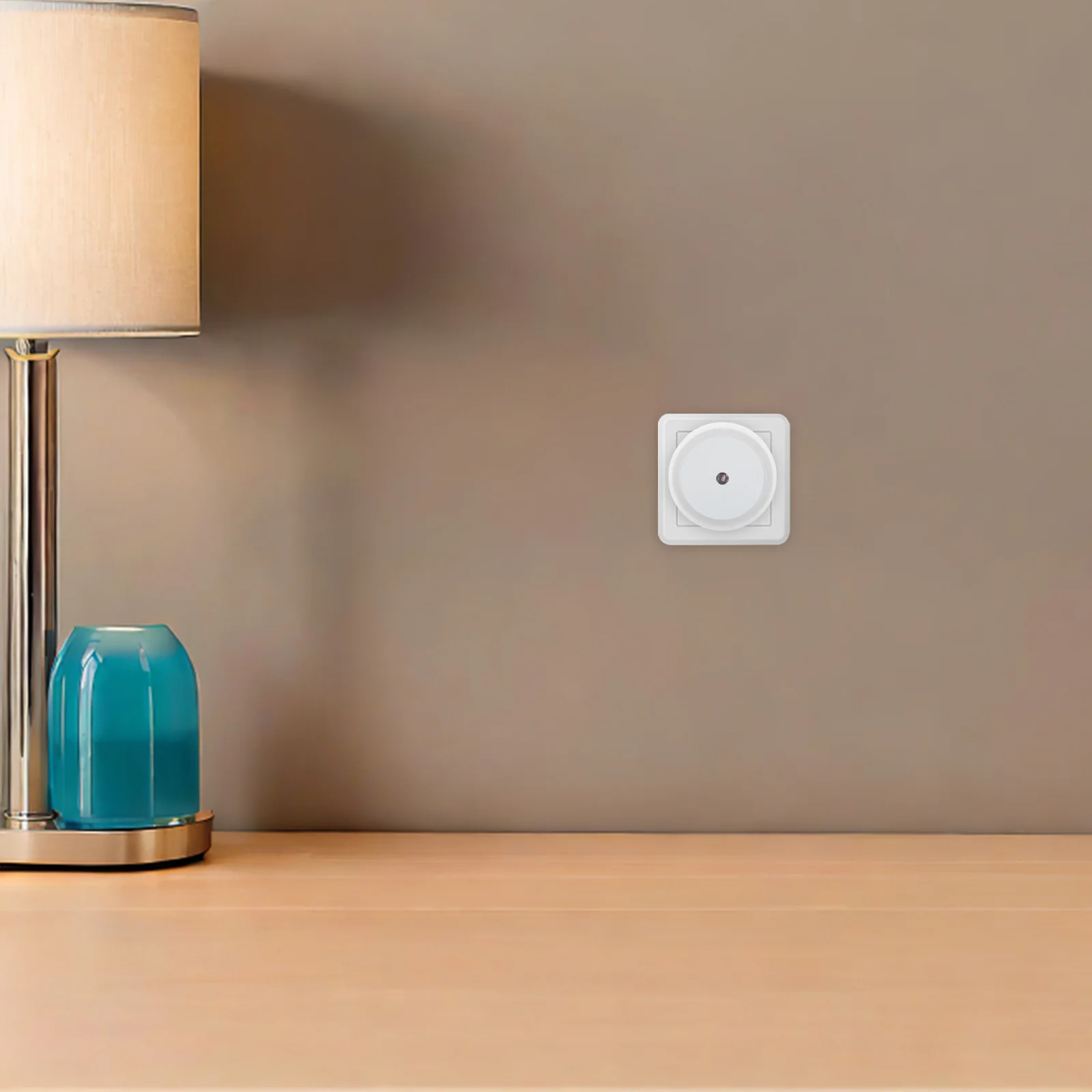 6 قطع من وصلات الإضاءة الليلية الناعمة المتوهجة في LED قابلة للتعتيم لغرفة النوم والممر والحمام والمطبخ ومقبس حائط في ضوء الليل