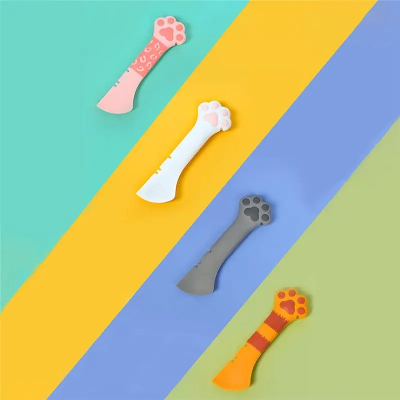 A19F-Cat Claw Multifunctional Pet Can Opener Spoon Puppy Feeding Spoon Cat And Dog Feeder Shovel Pet Tableware