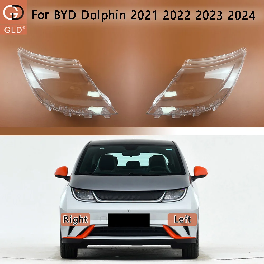 

For BYD Dolphin 2021 2022 2023 2024 Headlight Shell Headlamp Transparent Lampshade Cover Lens Plexiglass Auto Replacement Parts