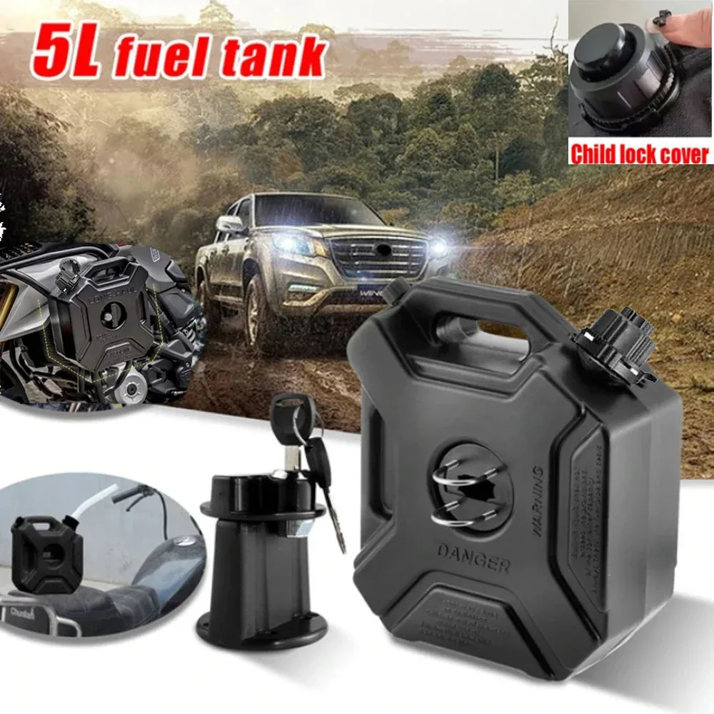 

3L/5L Portable Jerry Can Gas Fuel Tank Plastic Petrol Car Gokart Spare Container Petrol Tanks Canister ATV Motorcycle
