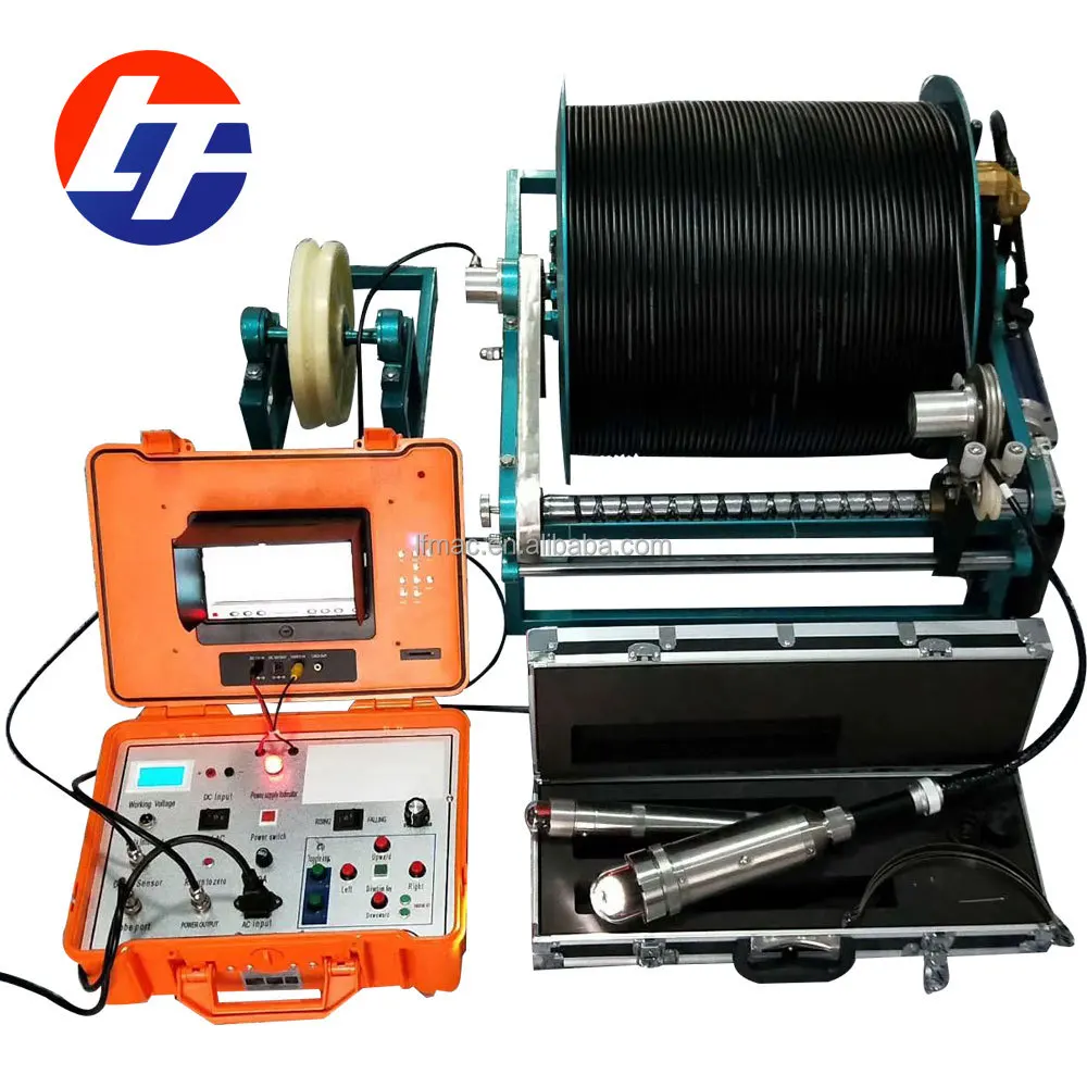 Good Quality 2000m Cable 360 Rotary PTZ Camera Wide Angle Night Vision Deep Water Well Inspection Camera From China