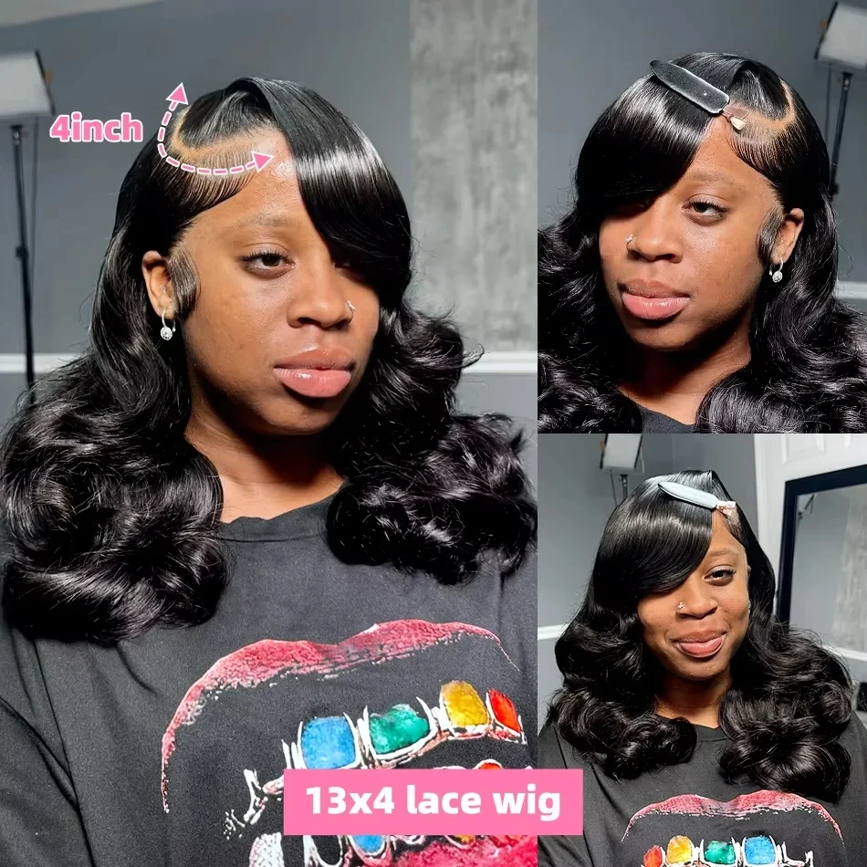 230% Body Wave 13x4 Lace Front 13x6 HD Lace Frontal Human Hair Bob Wig Vietnamese Short Bob Glueless 4x4 5x5 Lace Closure Wig