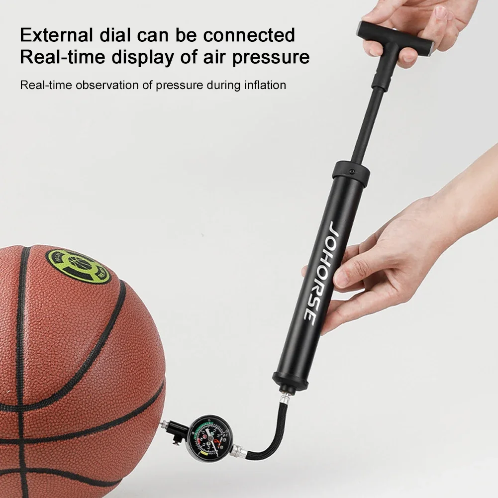 Ball Hand Pump Portable Soccer Pump Inflator Compact Basketball Pump Multifunction Manual Air Pump for Football Volleyball