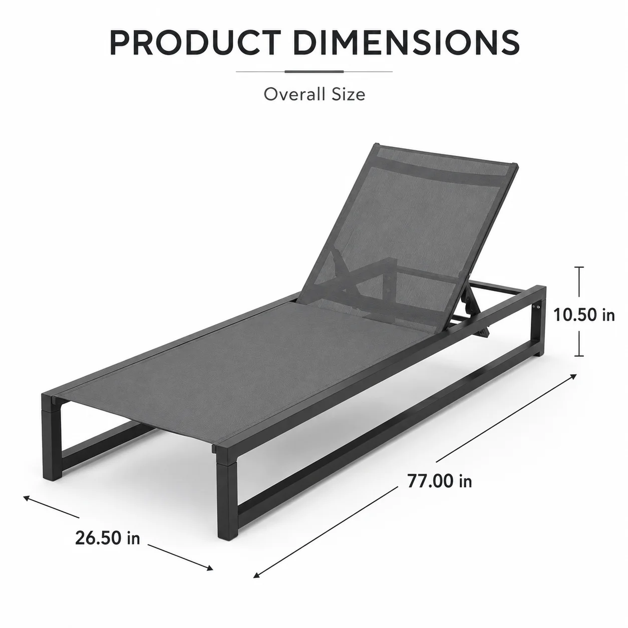 Set of 2 Outdoor Chaise Lounge - Outdoor Furniture Recliner Set 评论和价格