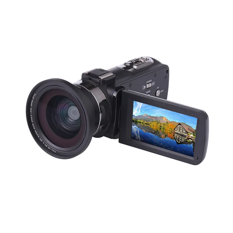 Professional 37mm Macro+72mm Wide Angle Lens 0.39X Full HD for 4K Camcorder