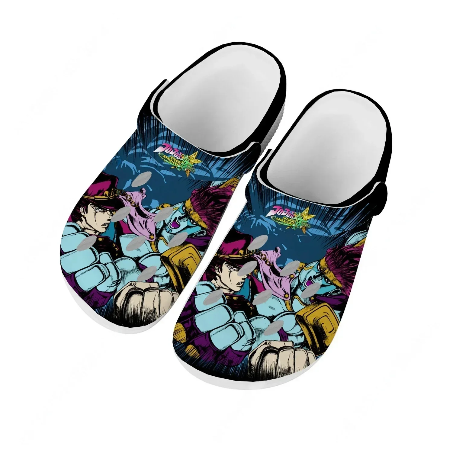 

Jojos Bizarre Adventure Water Shoes Men Women Teenager Fashion Home Garden Clogs Custom Sandals Beach Breathable Hole Slippers