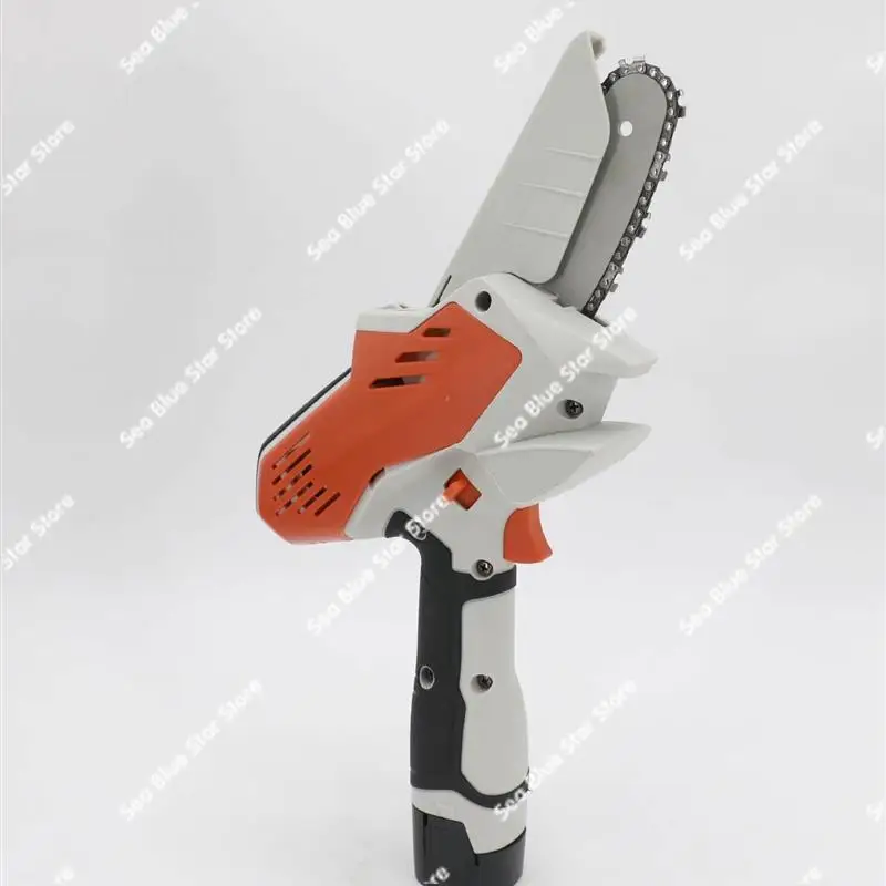 Foreign Trade Electric Chain Saw Charging Small Electric Saw Woodworking Single Hand   Garden Logging Handheld Pruning