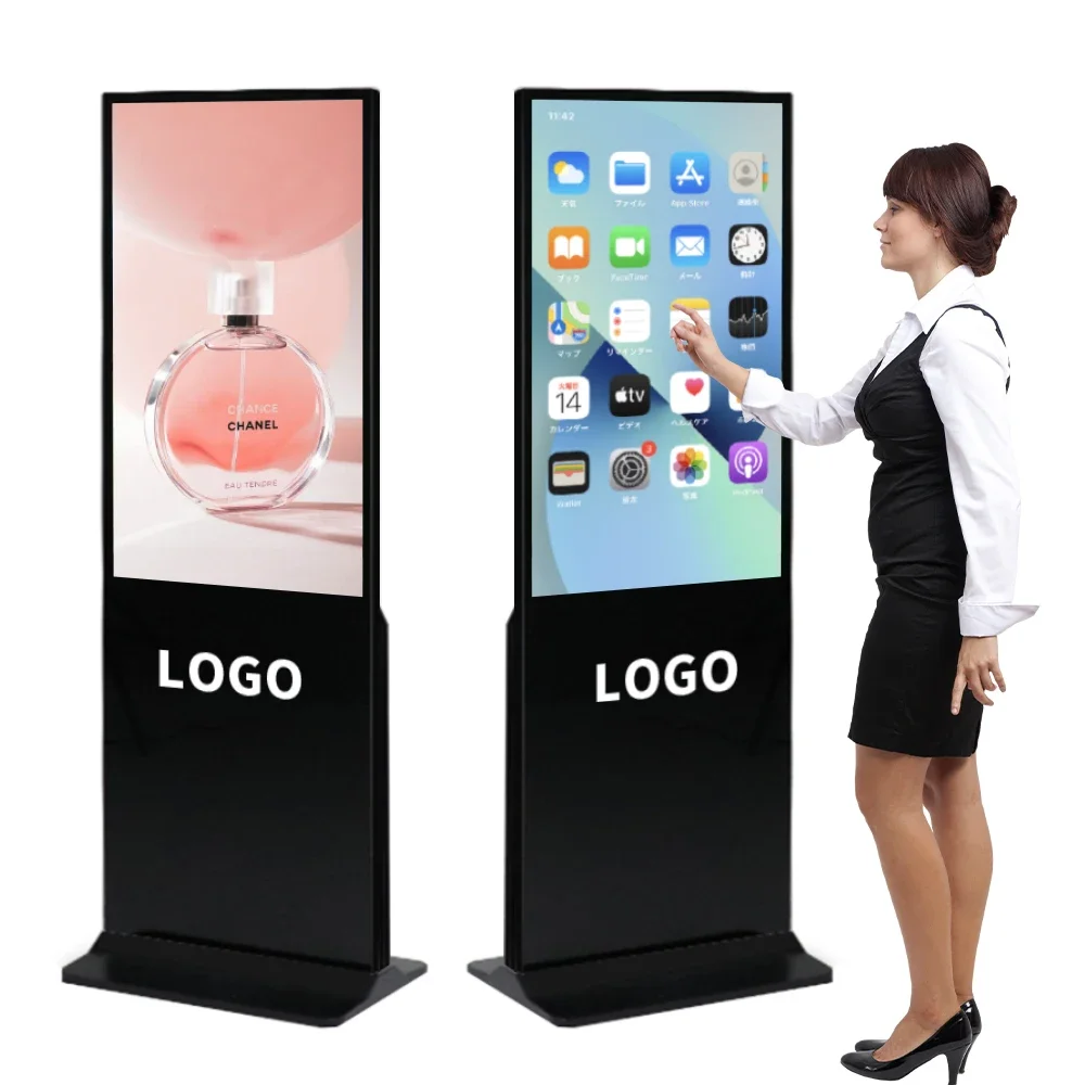 

43 50 55 65 Inch Touch Screen Digital Panel Vertical Lcd Display Totem Digital Advertising Screen Signage And Digital Screens