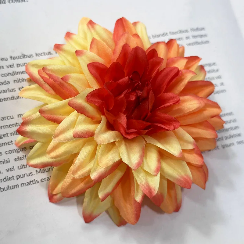 MeiLi Dahlia flower Artificial Single Dahlia Flower Head Wedding Decoration High Quality High fidelity office decorative