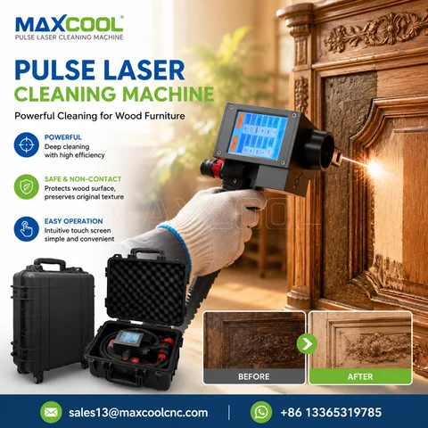 Mini Handheld Pulse Laser Cleaner 300w 500W Portable Laser Rust Remover Machine for Stainless Steel Aluminum Wood Stone Surface