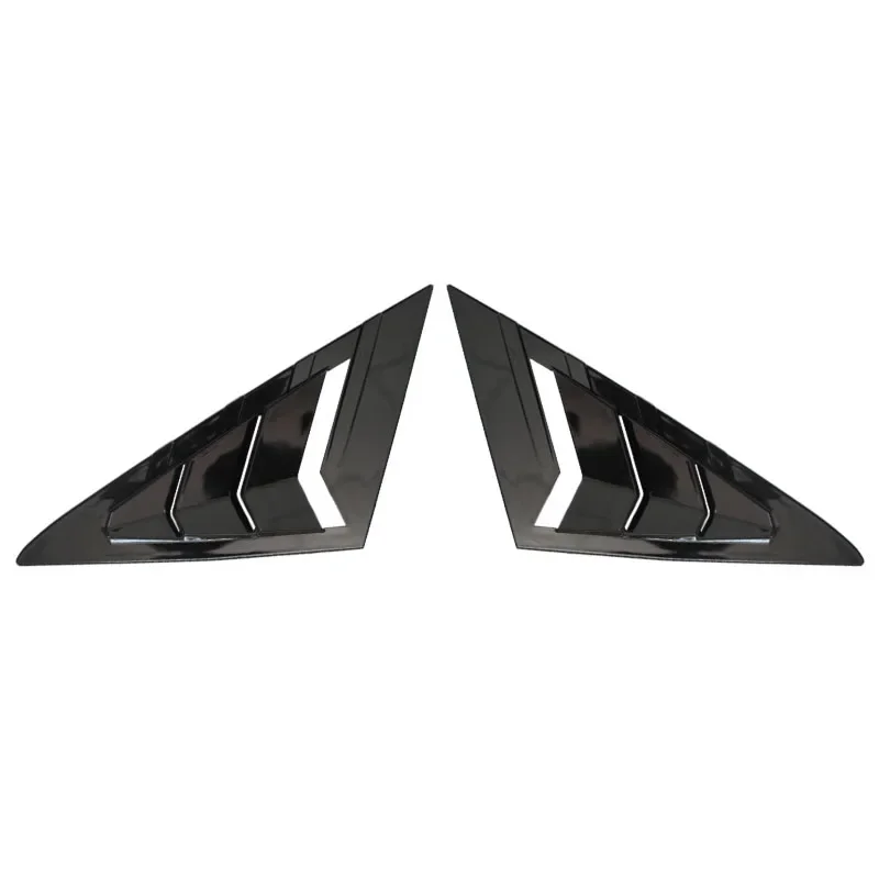 For VW Golf 7 MK7 MK7.5 2013~2019 Car Front Triangle Window Louver Side Shutter Blind Shades Cover Trim Sticker Vent Carbon Auto