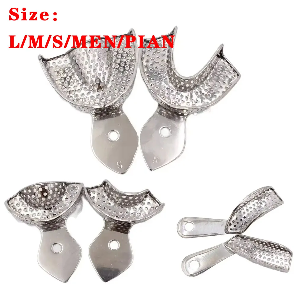 

Stainless Steel Reusable Autoclavable Dental Impression Trays for Oral Material Taking – Professional Dentist Tools
