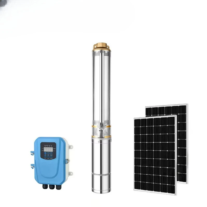 

200 Meter Deep Well Solar Powered Water Pump for Irrigation Portable High Head Submersible